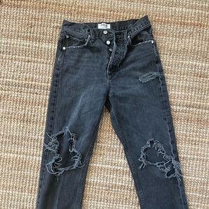 Agolde, 90s mid rise loose, black denim, 26 SOLD